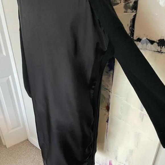 🖤VINCE🖤 Black Wool Mixed Media Dress - Picture 6 of 11